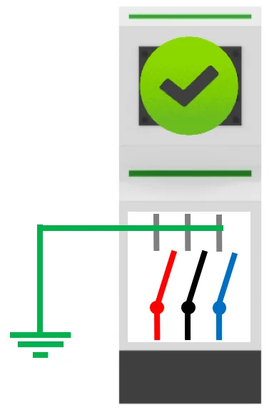 Para luego conectar los conductores eléctricos sin energía a tierra